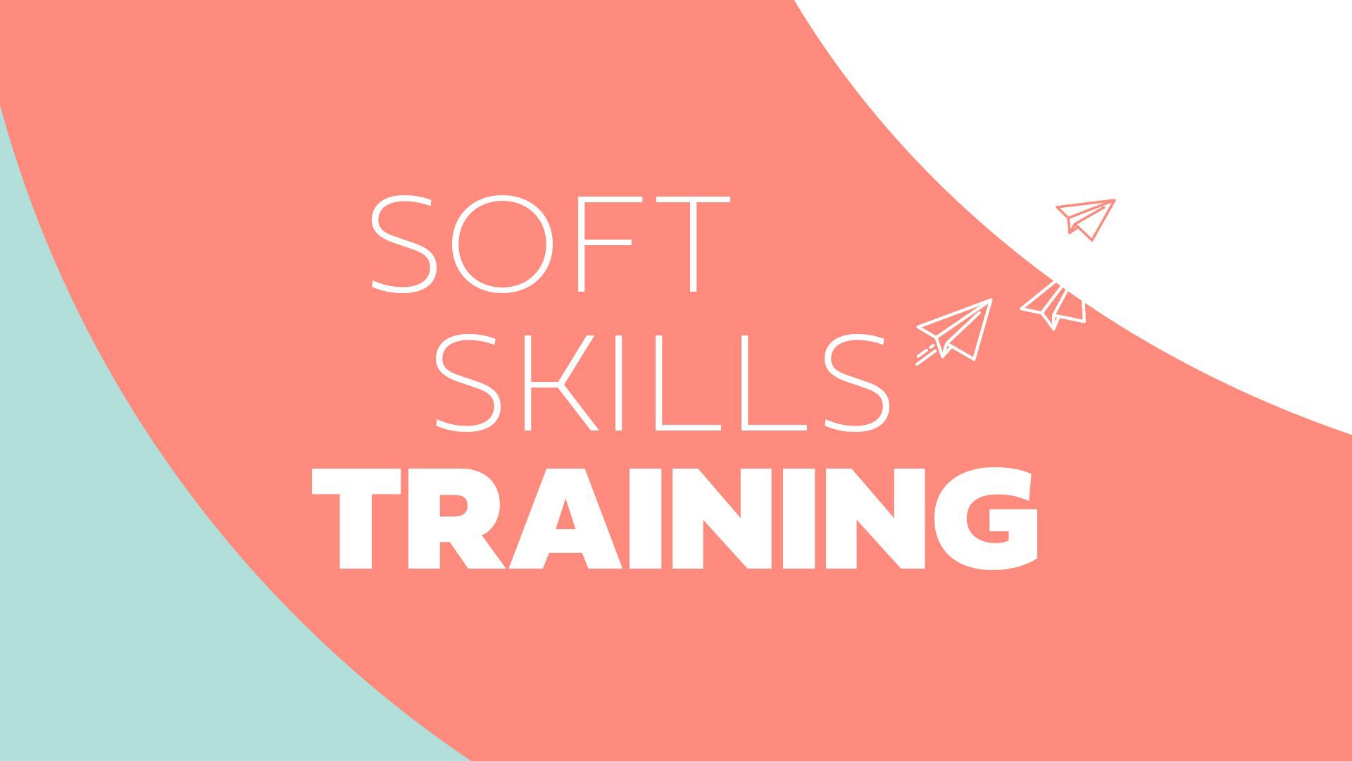 Soft Skills Training presentation template for corporate training and employee development.